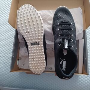 Puma Black and White Turf Spiked Training Shoes